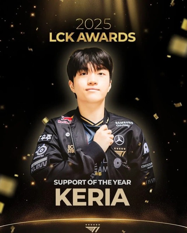 T1官方：用意义非凡的奖项为今年这一年画上了圆满的句号